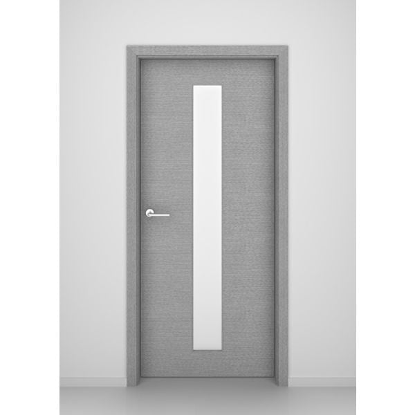 Grey Oak Greenwich Glass Interior Door