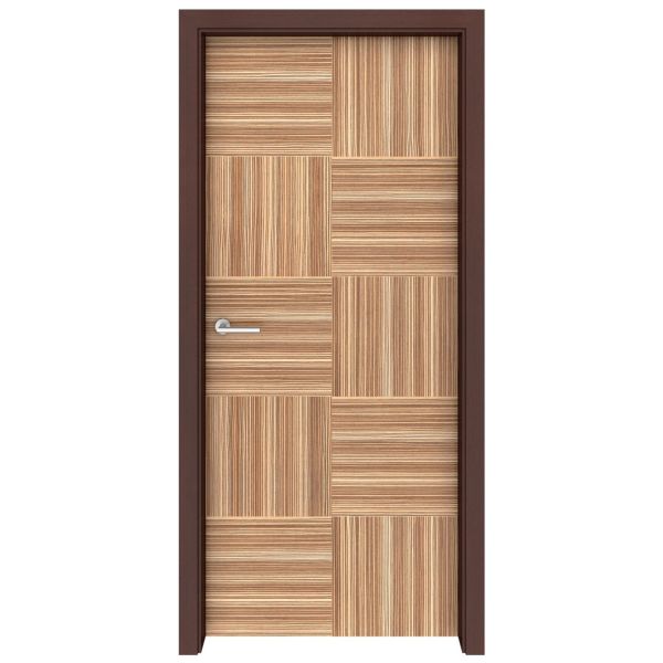 Zebrawood Checkers Interior Door