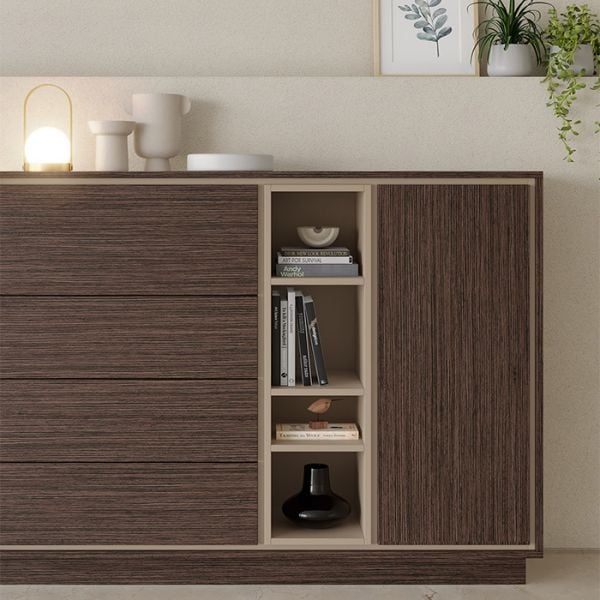 Espresso Textured Cabinet Doors