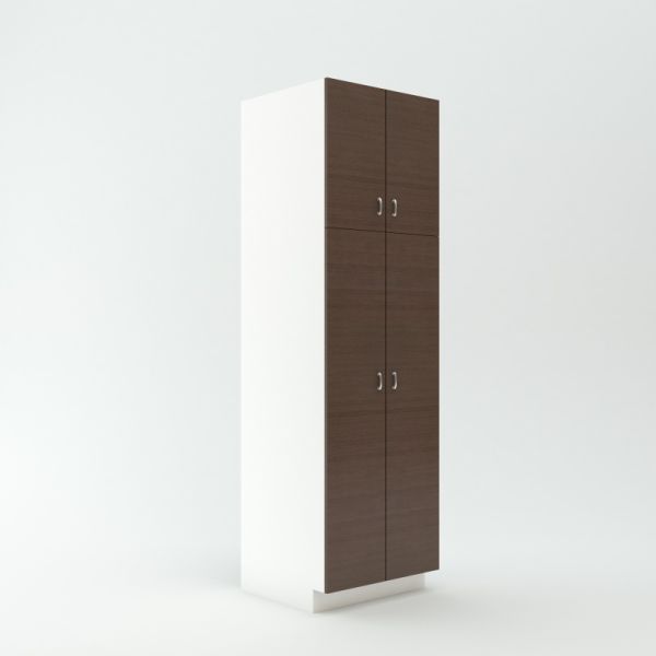 Tall Pantry Shelving Cabinet 23 3/4 inch Deep 90 inch High 27 inch Wide For Four Doors