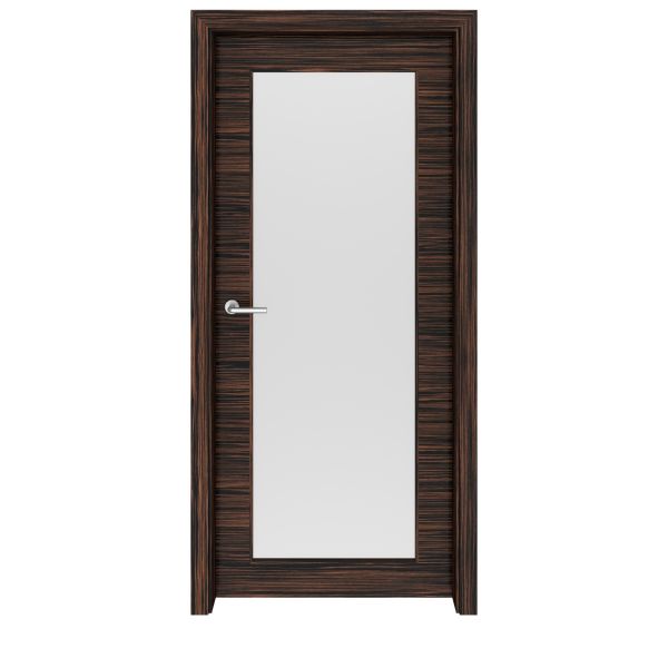Ebony Macassar Ontario Glass Interior Door