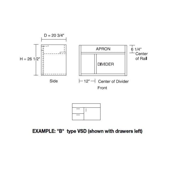Wall cabinet 36 inch High 9 inch Wide For One Door