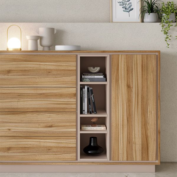 Lyon Walnut Textured Cabinet Doors | 27estore European Style Kitchens and Home Improvement
