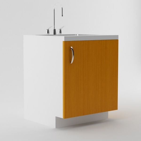 Vanity Sink Cabinet 26.5/30.5 inch High 20 3/4 inch Deep 45 inch Wide For One False Drawer Front & Two Doors