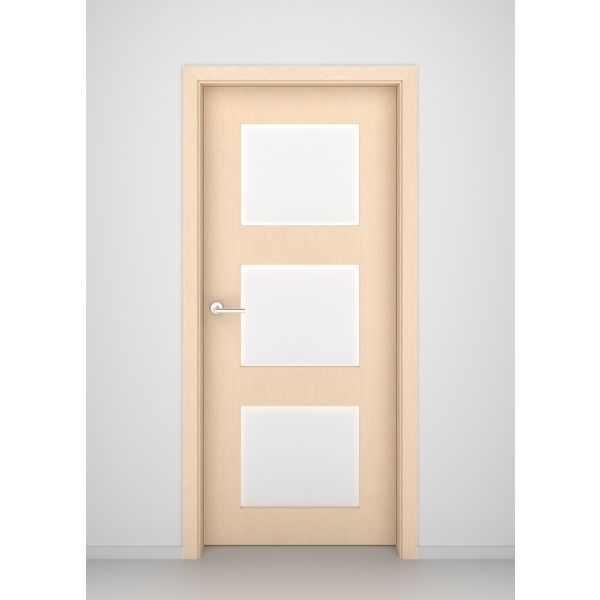 Bleached Oak Newport Glass Interior Door