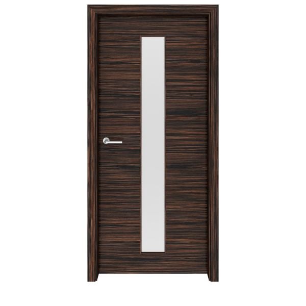 Ebony Macassar Greenwich Glass Interior Door