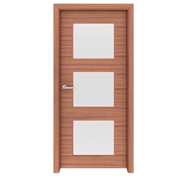 Sapele Mahogany Newport Glass Interior Door