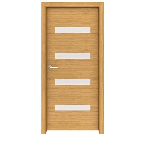 Teak Aspen Glass Interior Door