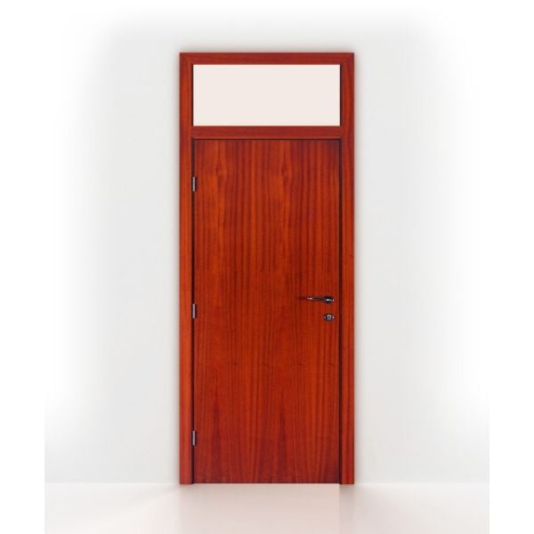 Mahogany Transom Interior Door