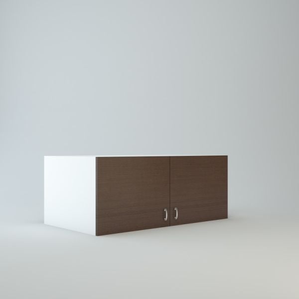 Wall Refrigerator Cabinet 18 inch High 24 inch Deep 45 inch Wide For Two Doors