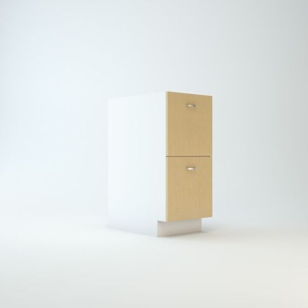 European style RTA 15 inch cabinet with double drawers