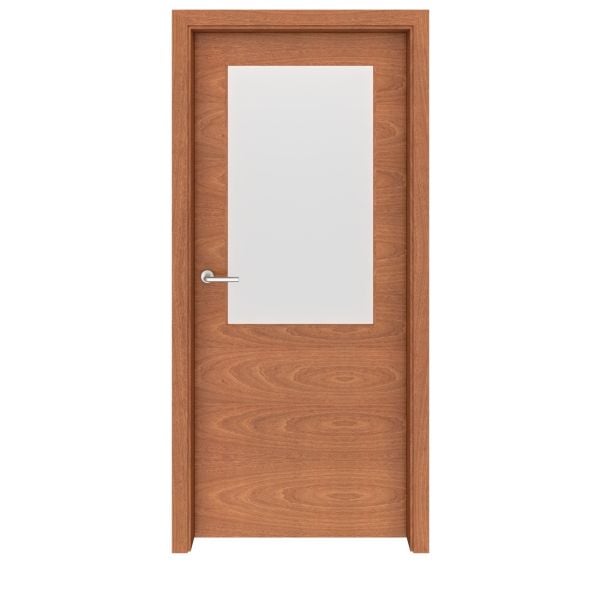 Mahogany Charlotte Glass Interior Door