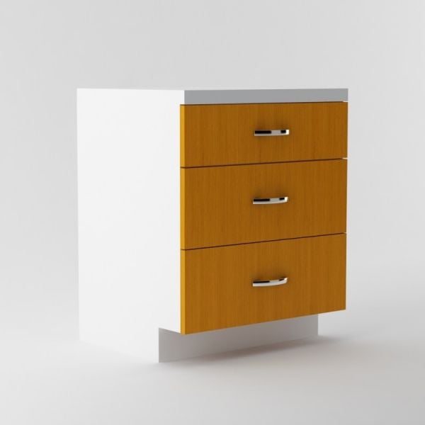 Vanity Pencil Drawer Cabinet 6 inch High 20 3/4 inch Deep 39 inch Wide For Two Drawers Side By Side