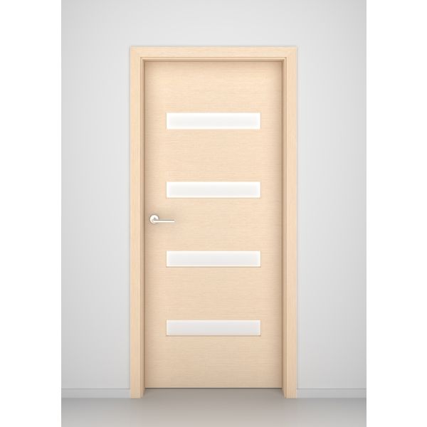 Bleached Oak Aspen Glass Interior Door