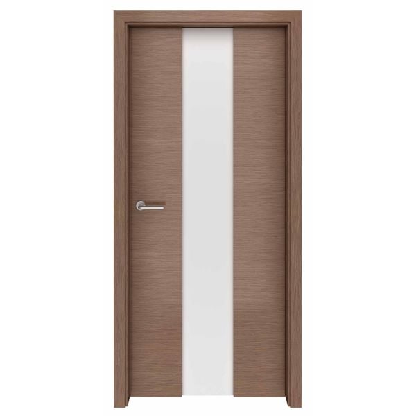 Canaletto Walnut Rift Cut Meridian Glass Interior Door