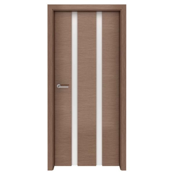 Canaletto Walnut Rift Cut Parallels Glass Interior Door
