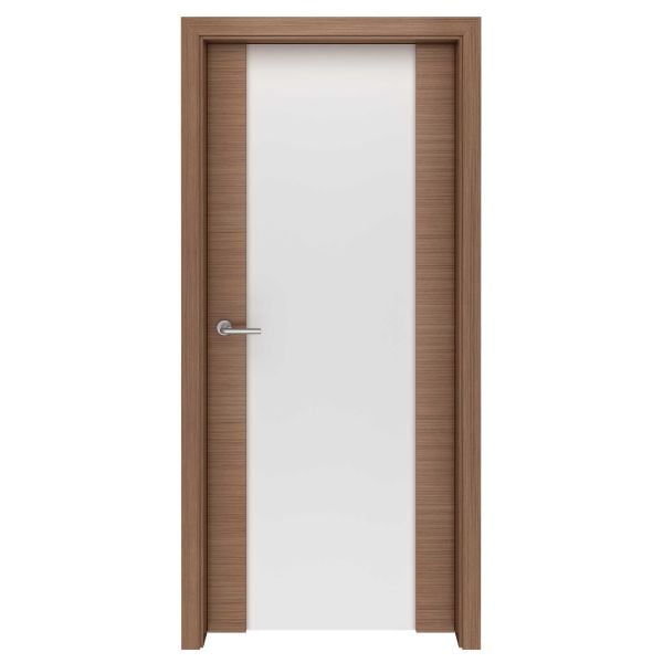 Canaletto Walnut Straight Grain Storm Glass Interior Door