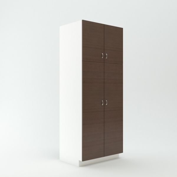 Tall Pantry Shelving Cabinet 23 3/4 inch Deep 90 inch High 36 inch Wide For Four Doors