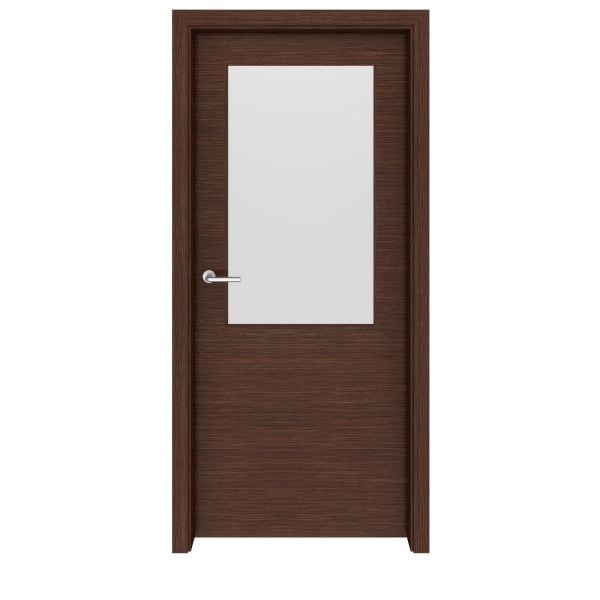 Walnut Charlotte Glass Interior Door