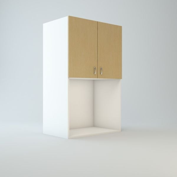 Wall Refrigerator Cabinet 15 inch High 24 inch Deep 30 inch Wide For Two Doors
