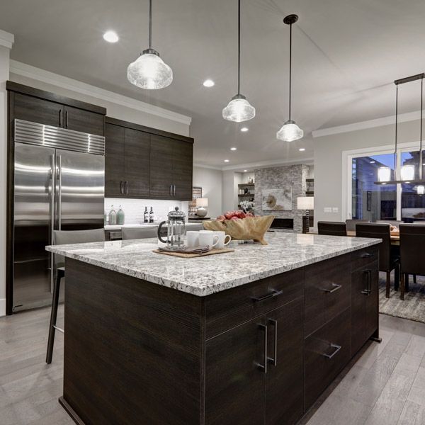 Dark Thermo Oak Textured Cabinet Doors