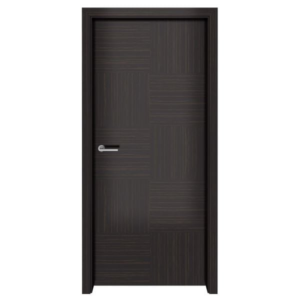 Dark Ebony Macassar Checkers Interior Door