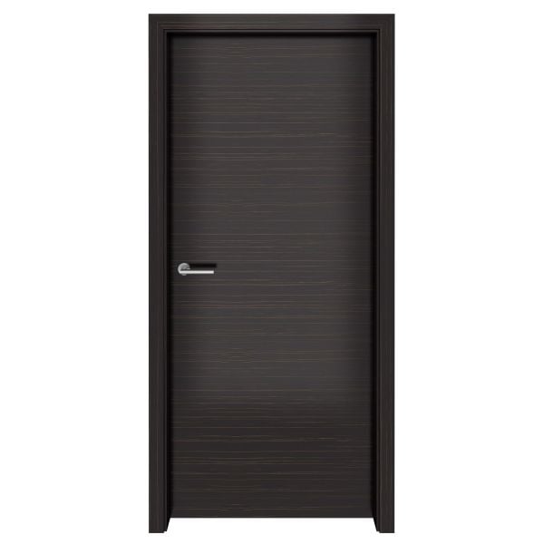 Dark Ebony Macassar Flush Horizontal Interior Door