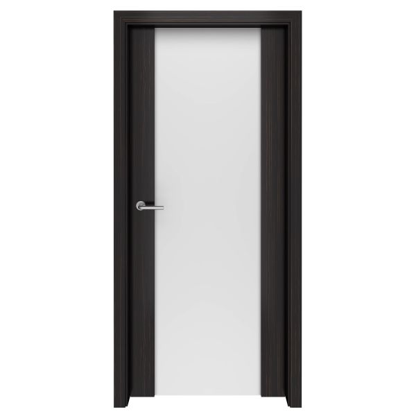 Dark Ebony Macassar Storm Glass Interior Door