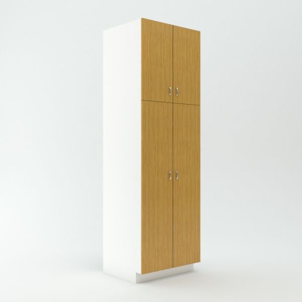 Tall Storage Shelving Cabinet 23 3/4 inch Deep 90 inch High 27 inch Wide For Four Doors