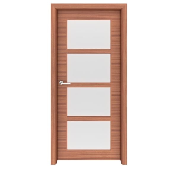 Sapele Mahogany Denver Glass Interior Door