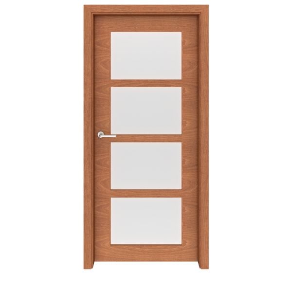 Mahogany Denver Glass Interior Door