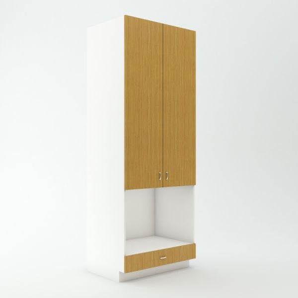 Tall Oven Cabinet 23 3/4 inch Deep 96 inch High 36 inch Wide For A Single Oven & One Drawer & Two Doors
