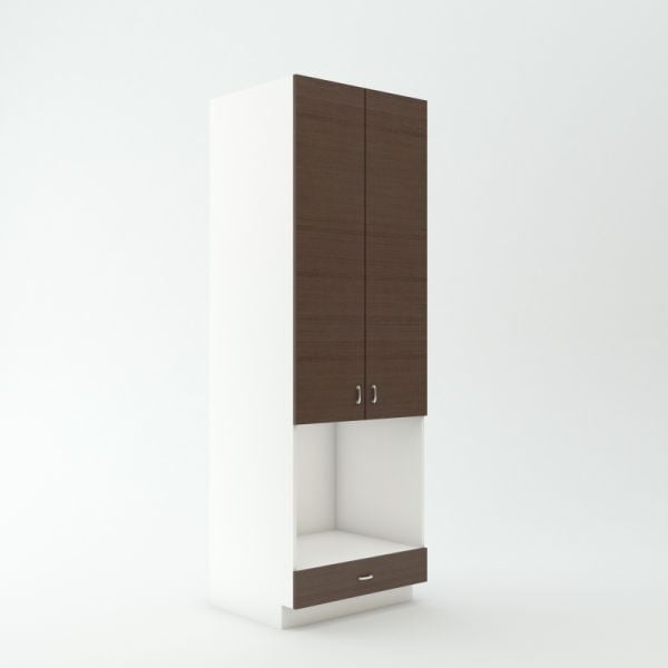 Tall Oven Cabinet 23 3/4 inch Deep 90 inch High 30 inch Wide For A Single Oven & One Drawer & Two Doors