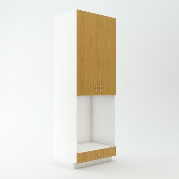 Tall Oven Cabinet 23 3/4 inch Deep 96 inch High 33 inch Wide For A Double Oven & One Drawer & Two Doors