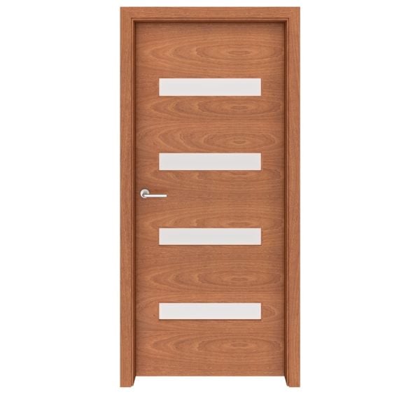 Mahogany Aspen Glass Interior Door