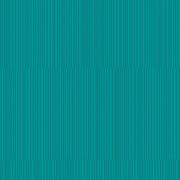 Fuji micro fluted wall panel texture embossed in RAL 5018 - Turquoise Blue