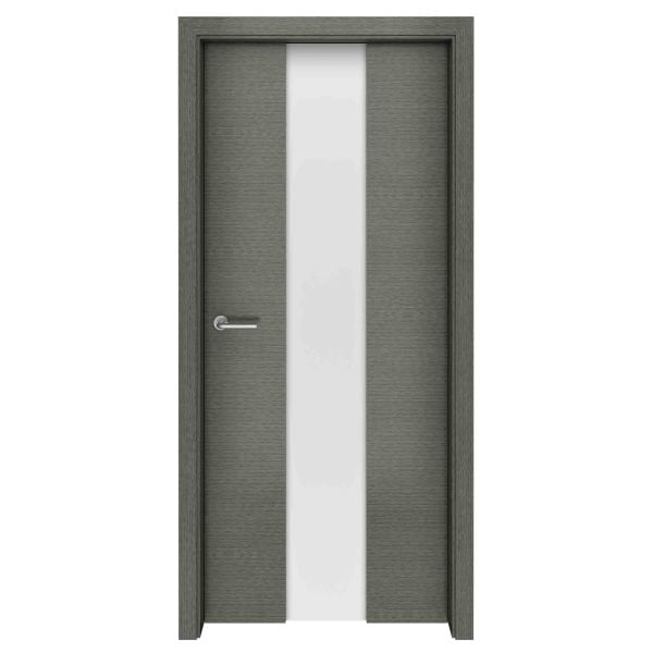 Grey Oak Meridian Glass Interior Door