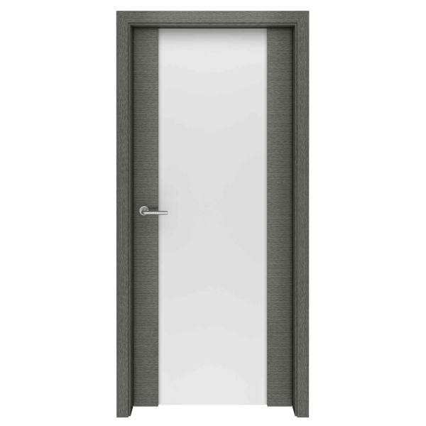 Grey Oak Storm Glass Interior Door