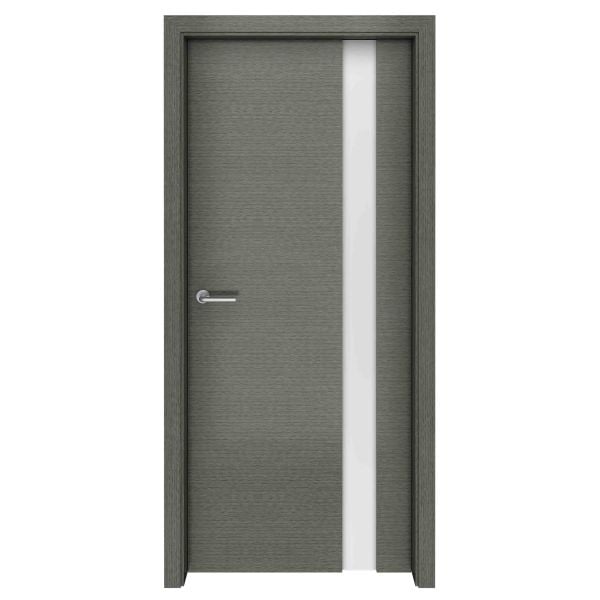 Grey Oak Zephyr Glass Interior Door