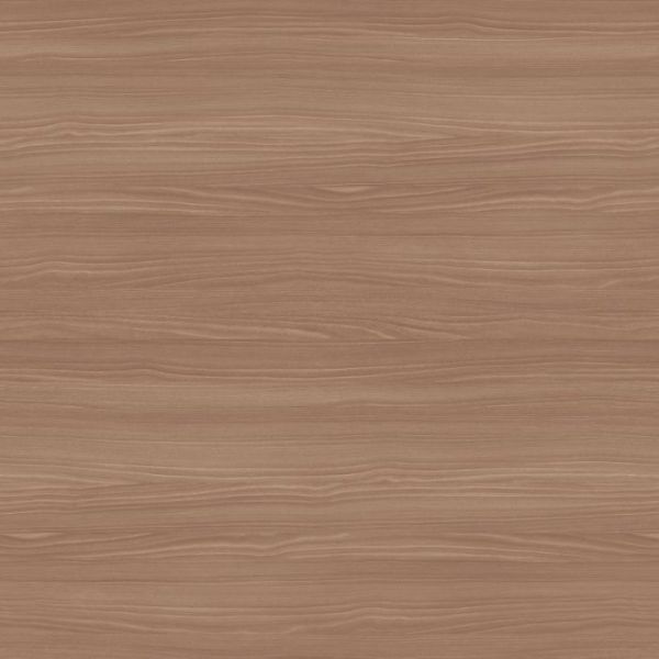 Close up of Natural Bolivar Wood textured laminate cabinet doors showing soft flowing grain movement
