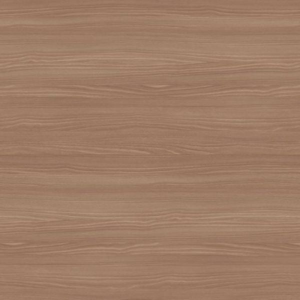 Close up of Natural Bolivar Wood textured laminate wall panel showing soft flowing grain movement