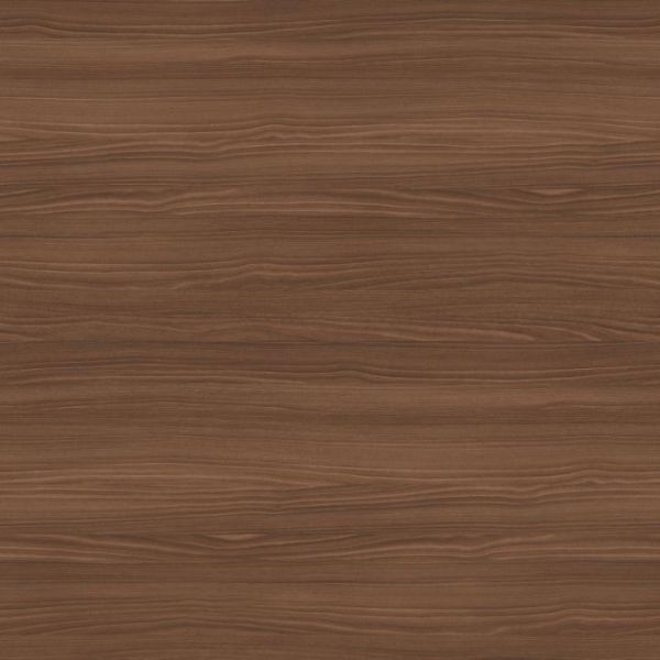 Close up of Brown Bolivar Wood textured laminate cabinet doors with warm brown grain detail