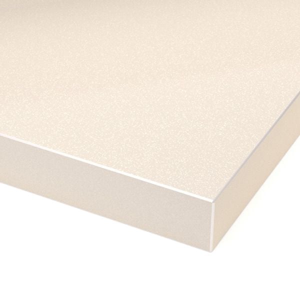 High Gloss Polyester Almond Cream Pearl Cabinet Doors