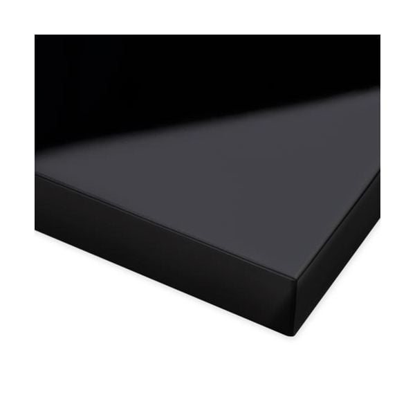 High Gloss Polyester Black Cabinet Doors