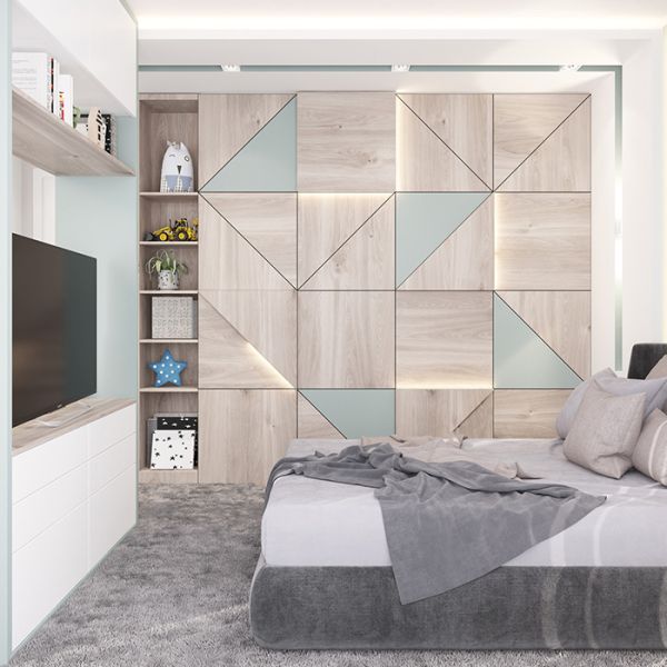 Greige Castello Oak Textured Wall Panels