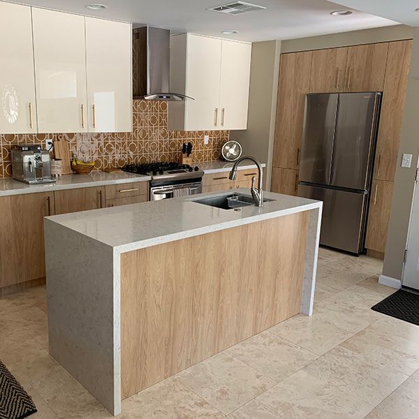 Light Hickory Textured Cabinet Door