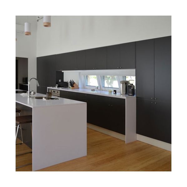 Matte Polyester Anthracite Cabinet Doors