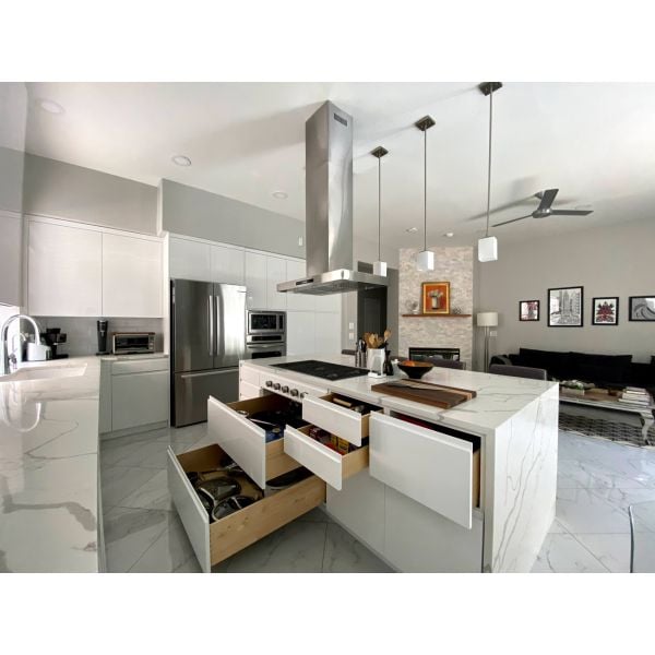 RAL 9003 Signal White Lacquer Cabinet Doors