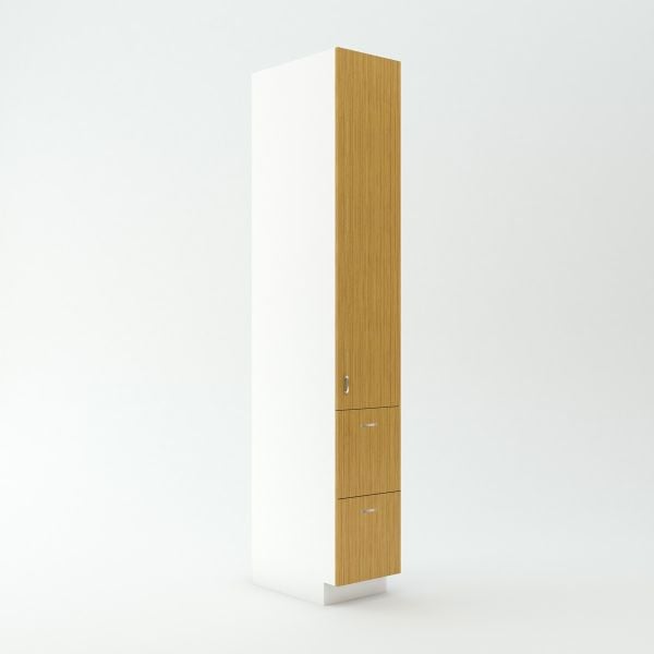 Tall Cabinet 23 3/4 inch Deep 96 inch High 18 inch Wide For Four Drawers and One Door