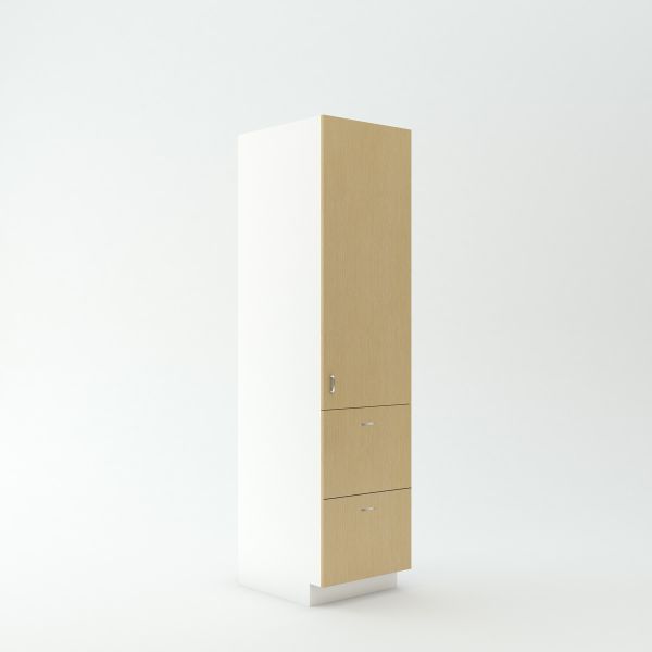 Tall Cabinet 23 3/4 inch Deep 84 inch High 21 inch Wide For Two Drawers and One Door